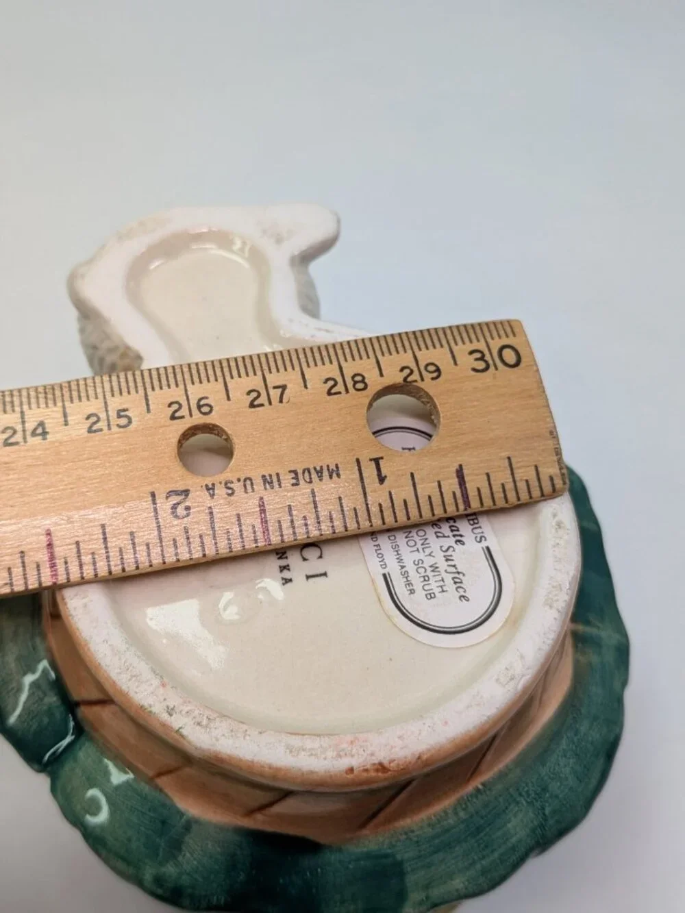 Fitz Floyd Omnibus Christmas Mouse Tree Trinket Box Jar Vintage 1995